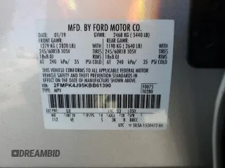2019 Ford Edge SEL with VIN 2FMPK4J95KBB61390, listed as a Copart auction lot 47183015 with 85,890 mi miles and Salvage Title. Bid and sale history available at carsss.com. Image 14.