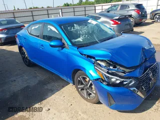 2024 Nissan Sentra SV с VIN 3N1AB8CV7RY313962, выставлен на аукционе IAAI как лот 42224791 с пробегом 27 290 миль миль и . История ставок и продаж доступна на DreamBid. Изображение 1.