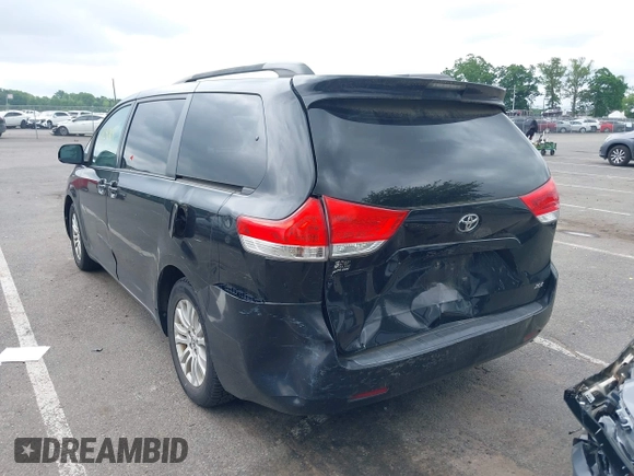 2012 Toyota Sienna XLE AAS with VIN 5TDYK3DC3CS255214, listed as a IAAI auction lot 42390803 with 113,425 mi miles and . Bid and sale history available at DreamBid. Image 3.