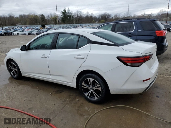 2022 Nissan Sentra SV with VIN 3N1AB8CV1NY262629, listed as a Copart auction lot 49256945 with 84,528 mi miles and Salvage Title. Bid and sale history available at carsss.com. Image 2.
