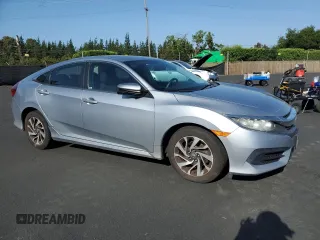 2016 Honda Civic EX with VIN 19XFC2F76GE247963, listed as a Copart auction lot 55530135 with 87,285 mi miles and Salvage Title. Bid and sale history available at DreamBid. Image 4.