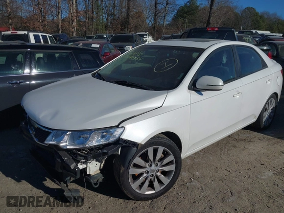 2013 Kia Forte SX with VIN KNAFW4A36D5663328, listed as a IAAI auction lot 41294354 with 172,637 mi miles. Bid and sale history available at carsss.com. Image 2.