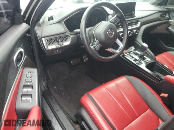 2024 Acura Integra w/A-Spec Package with VIN 19UDE4H32RA009848, listed as a Copart auction lot 84950684 with Not provided miles and Salvage title. Bid and sale history available at DreamBid. Image 8.