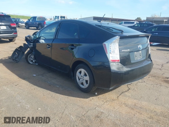 2011 Toyota Prius I with VIN JTDKN3DU9B0302351, listed as a IAAI auction lot 41833063 with 93,635 mi miles. Bid and sale history available at carsss.com. Image 3.