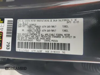 2025 Toyota Tacoma SR with VIN 3TMLB5JN4SM104263, listed as a Copart auction lot 54402775 with 1,010 mi miles and Salvage Title. Bid and sale history available at DreamBid. Image 13.