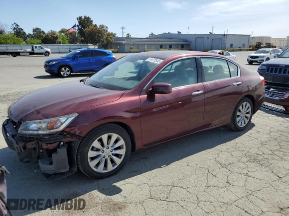 2014 Honda Accord Touring z VIN 1HGCR3F96EA000078, wystawiony jako Copart lot #57472545 z przebiegiem 122 115 mil mil oraz Szkoda całkowita • Salvage title. Historia ofert i sprzedaży dostępna na DreamBid. Obrazek 1.