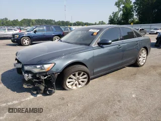 2014 Audi A6 Premium Plus with VIN WAUGFAFC3EN048152, listed as a Copart auction lot 62204155 with 140,789 mi miles and Salvage title. Bid and sale history available at DreamBid. Image 1.