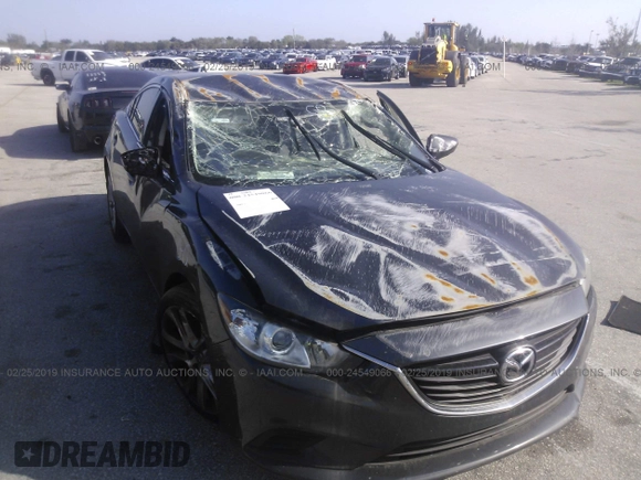 2016 Mazda Mazda6 i Touring with VIN JM1GJ1V51G1469446, listed as a IAAI auction lot 24549066 with 40,606 mi miles. Bid and sale history available at carsss.com. Image 6.