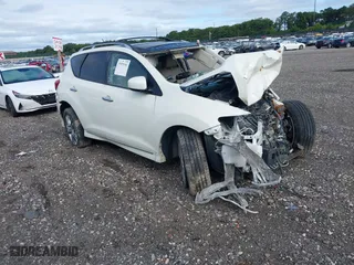 2009 Nissan Murano SL with VIN JN8AZ18W99W119138, listed as a IAAI auction lot 40150339 with 1 mi miles. Bid and sale history available at carsss.com. Image 1.