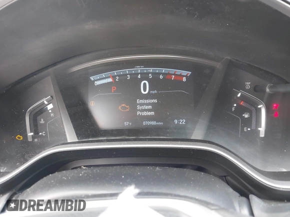 2021 Honda CR-V Touring with VIN 5J6RW2H92ML003064, listed as a IAAI auction lot 42298361 with 70,988 mi miles and . Bid and sale history available at DreamBid. Image 7.