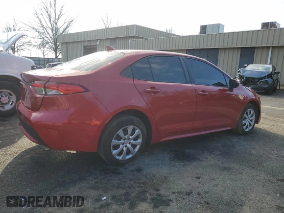 2021 Toyota Corolla LE with VIN 5YFEPMAE1MP175291, listed as a Copart auction lot 42243175 with 84,572 mi miles and Clean Title. Bid and sale history available at carsss.com. Image 3.