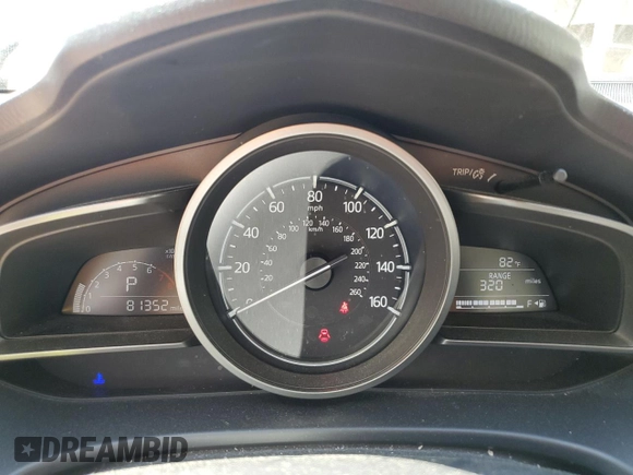 2017 Mazda 3 Sport with VIN 3MZBN1U76HM124464, listed as a Copart auction lot 51140795 with 81,352 mi miles and Salvage Title. Bid and sale history available at DreamBid. Image 9.