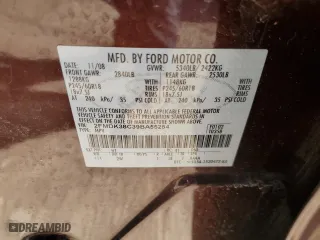 2009 Ford Edge SEL with VIN 2FMDK38C39BA55254, listed as a Copart auction lot 48774085 with 213,312 mi miles and Salvage Title. Bid and sale history available at carsss.com. Image 13.
