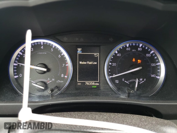 2019 Toyota Highlander SE with VIN 5TDJZRFH8KS932717, listed as a Copart auction lot 57224345 with 76,356 mi miles and Salvage title. Bid and sale history available at DreamBid. Image 9.