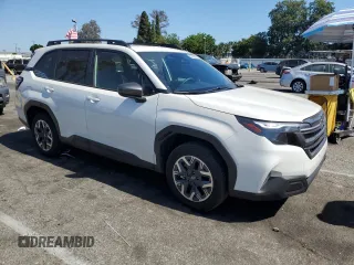 2025 Subaru Forester Premium with VIN JF2SLDBCXSH522476, listed as a Copart auction lot 57898805 with 1,999 mi miles and Salvage title. Bid and sale history available at DreamBid. Image 4.