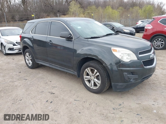 2013 Chevrolet Equinox LS with VIN 2GNALBEK0D1174864, listed as a IAAI auction lot 42060655 with 159,743 mi miles. Bid and sale history available at carsss.com. Image 1.