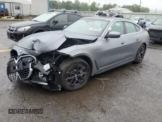 2024 BMW i4 eDrive35 z VIN WBY43AW01RFS50457, wystawiony jako Copart lot #57937585 z przebiegiem 16 452 mil mil oraz Szkoda całkowita • Salvage title. Historia ofert i sprzedaży dostępna na DreamBid. Obrazek 1.