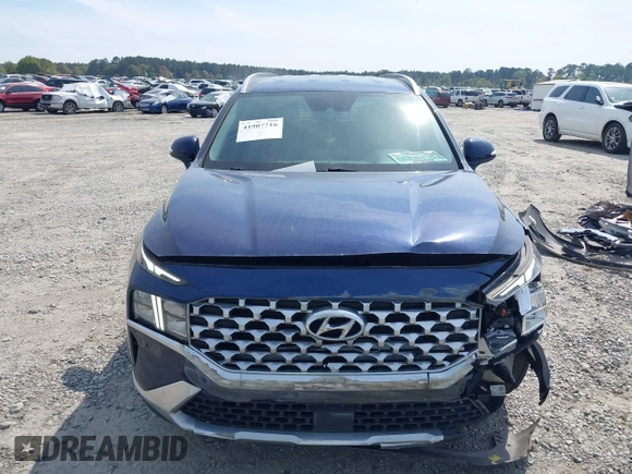 2021 Hyundai Santa Fe SEL with VIN 5NMS64AJ8MH342985, listed as a IAAI auction lot 41907716 with 101,472 mi miles. Bid and sale history available at carsss.com. Image 12.