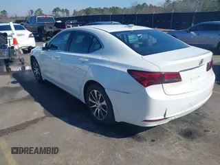 2017 Acura TLX w/Technology Pkg with VIN 19UUB1F52HA010721, listed as a IAAI auction lot 41640746 with 110,883 mi miles. Bid and sale history available at carsss.com. Image 3.