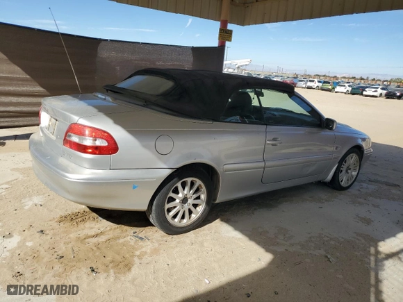 2003 Volvo C70 with VIN YV1NC63D53J036094, listed as a Copart auction lot 76827604 with 188,876 mi miles and Salvage Title. Bid and sale history available at carsss.com. Image 3.