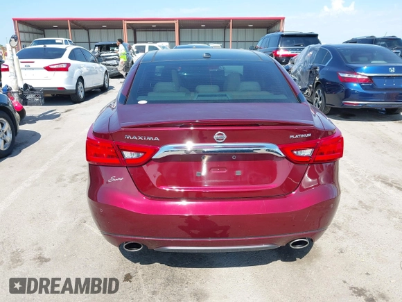 2016 Nissan Maxima Platinum with VIN 1N4AA6AP1GC405993, listed as a IAAI auction lot 42611048 with 53,998 mi miles and . Bid and sale history available at DreamBid. Image 16.