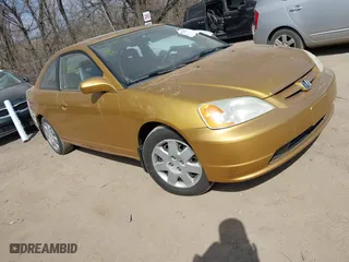 2001 Honda Civic EX with VIN 1HGEM22981L036327, listed as a IAAI auction lot 41794128 with 149,218 mi miles. Bid and sale history available at carsss.com. Image 1.