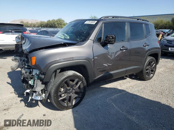 2021 Jeep Renegade 80th Anniversary with VIN ZACNJDBB3MPN13040, listed as a Copart auction lot 57913635 with 62,112 mi miles and Salvage title. Bid and sale history available at DreamBid. Image 1.