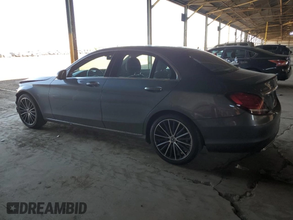 2020 Mercedes-Benz C 300 with VIN W1KWF8DB9LR589736, listed as a Copart auction lot 61863365 with 53,490 mi miles and Salvage title. Bid and sale history available at DreamBid. Image 2.