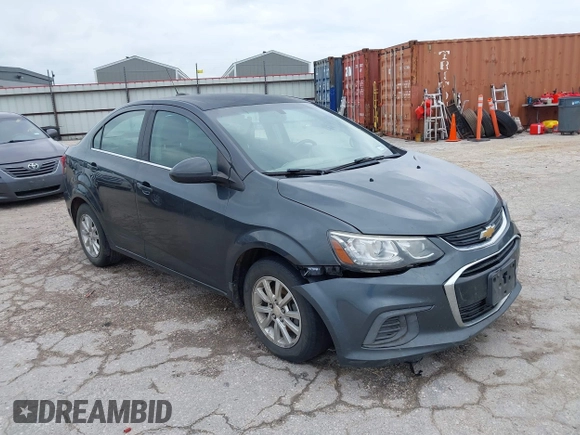 2017 Chevrolet Sonic LT with VIN 1G1JD5SH9H4159881, listed as a IAAI auction lot 42719661 with 188,302 mi miles and . Bid and sale history available at DreamBid. Image 1.