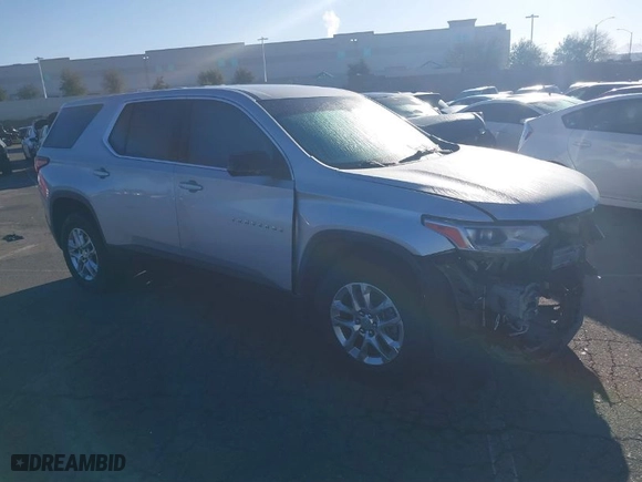 2020 Chevrolet Traverse LS with VIN 1GNERFKW3LJ233389, listed as a IAAI auction lot 41516881 with 72,317 mi miles. Bid and sale history available at carsss.com. Image 1.