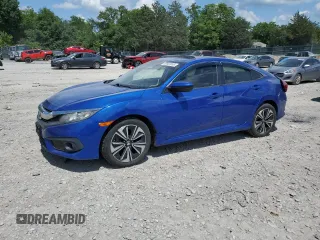 2016 Honda Civic EX-T with VIN 19XFC1F42GE033696, listed as a Copart auction lot 60602055 with 123,421 mi miles and Salvage title. Bid and sale history available at DreamBid. Image 1.