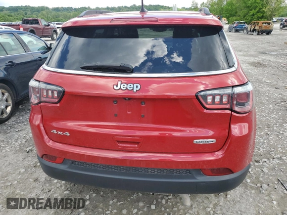 2017 Jeep Compass Latitude z VIN 3C4NJDBB1HT665979, wystawiony jako Copart lot #56522185 z przebiegiem 69 646 mil mil oraz Szkoda całkowita • Salvage title. Historia ofert i sprzedaży dostępna na DreamBid. Obrazek 6.