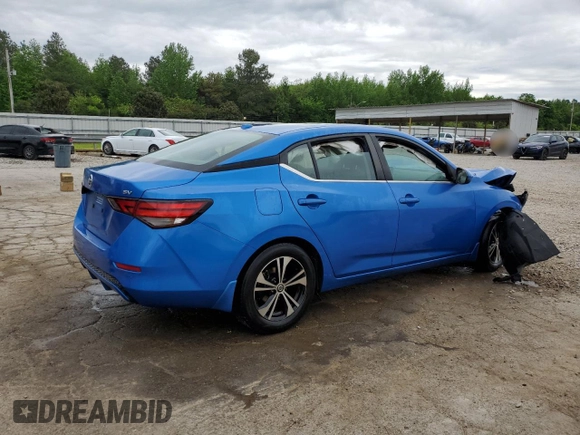 2021 Nissan Sentra SV z VIN 3N1AB8CV4MY316407, wystawiony jako Copart lot #54265655 z przebiegiem 61 346 mil mil oraz Szkoda całkowita • Salvage title. Historia ofert i sprzedaży dostępna na DreamBid. Obrazek 3.