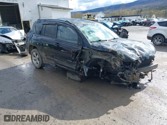 2015 Jeep Compass High Altitude Edition with VIN 1C4NJDEB9FD125763, listed as a IAAI auction lot 42041973 with 159,847 mi miles. Bid and sale history available at carsss.com. Image 1.