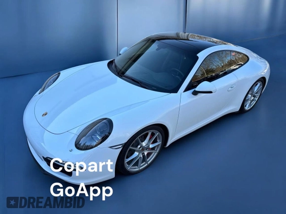 2014 Porsche 911 Carrera S with VIN WP0AB2A90ES120805, listed as a Copart auction lot 46746895 with 56,380 mi miles and Clean Title. Bid and sale history available at carsss.com. Image 2.