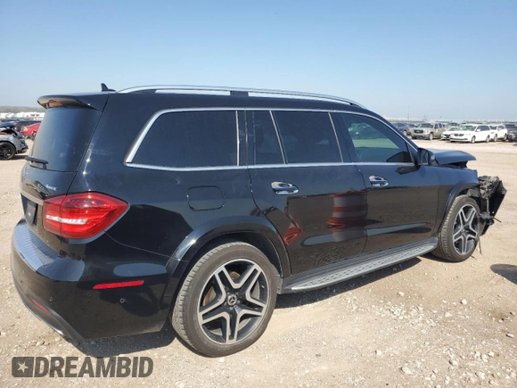 2017 Mercedes-Benz GLS 550 with VIN 4JGDF7DE1HA977583, listed as a Copart auction lot 69698854 with 35,832 mi miles and Salvage Title. Bid and sale history available at DreamBid. Image 3.