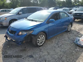2010 Toyota Corolla with VIN 2T1BU4EE5AC363135, listed as a Copart auction lot 60411445 with 78,049 mi miles and Salvage title. Bid and sale history available at DreamBid. Image 1.