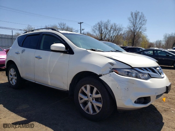 2013 Nissan Murano SL with VIN JN8AZ1MW6DW317545, listed as a Copart auction lot 52925185 with 77,162 mi miles and Salvage Title. Bid and sale history available at carsss.com. Image 4.