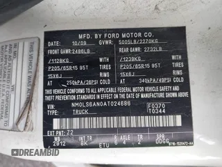 2010 Ford Transit Connect XL с VIN NM0LS6AN0AT024686, выставлен на аукционе IAAI как лот 40765745 с пробегом 364 398 миль миль и . История ставок и продаж доступна на DreamBid. Изображение 9.