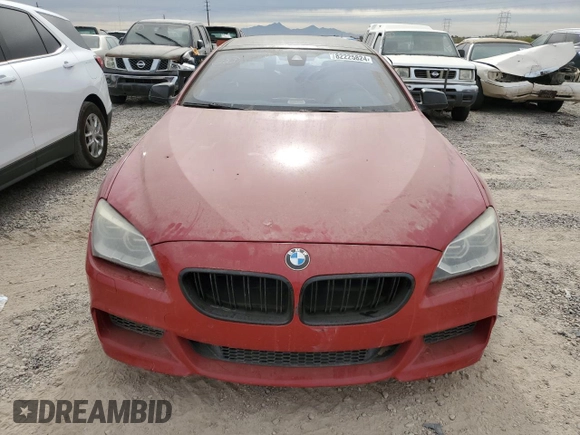 2013 BMW 6 Series 650i with VIN WBA6B2C50DDG66703, listed as a Copart auction lot 82225824 with 199,076 mi miles and Salvage Title. Bid and sale history available at DreamBid. Image 5.
