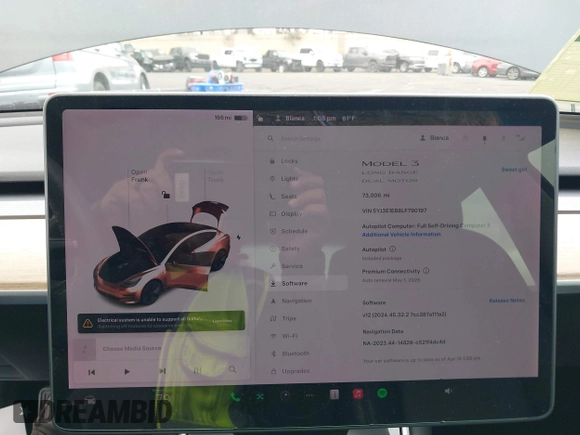 2020 Tesla Model 3 Long Range z VIN 5YJ3E1EB8LF790197, wystawiony jako IAAI lot #42053433 z przebiegiem 73 006 mil mil oraz . Historia ofert i sprzedaży dostępna na DreamBid. Obrazek 19.