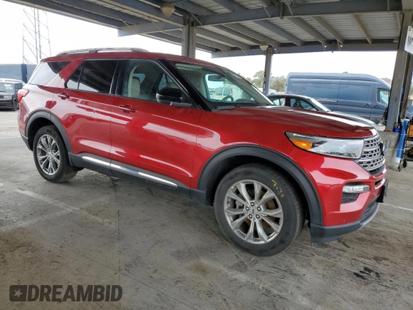 2024 Ford Explorer Limited with VIN 1FMSK8FH9RGA24893, listed as a Copart auction lot 47862475 with 30,596 mi miles and Salvage Title. Bid and sale history available at carsss.com. Image 4.
