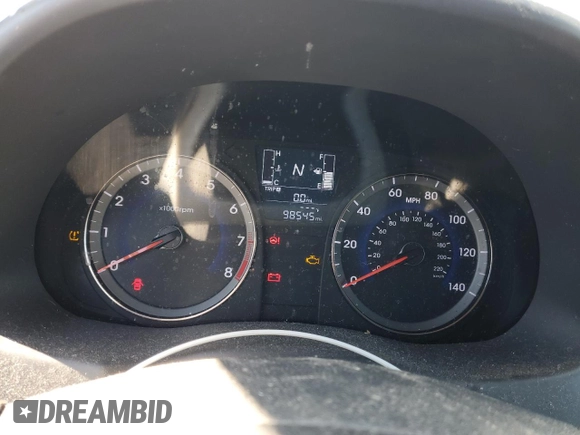 2017 Hyundai Accent SE z VIN KMHCT4AE5HU167587, wystawiony jako Copart lot #46037295 z przebiegiem 98 545 mil mil oraz Szkoda całkowita • Salvage title. Historia ofert i sprzedaży dostępna na DreamBid. Obrazek 9.