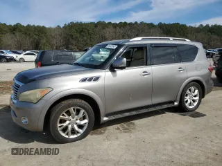 2013 Infiniti QX56 with VIN JN8AZ2NE0D9042863, listed as a Copart auction lot 46332045 with 204,542 mi miles and Clean Title. Bid and sale history available at carsss.com. Image 1.