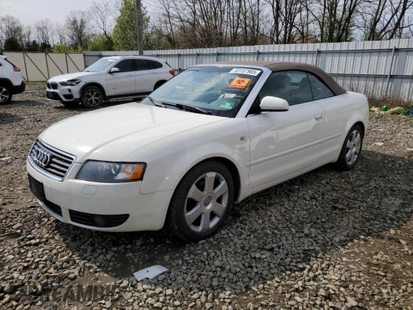 2005 Audi A4 1.8T with VIN WAUAC48H85K009616, listed as a Copart auction lot 53157905 with 214,508 mi miles and Salvage Title. Bid and sale history available at carsss.com. Image 1.