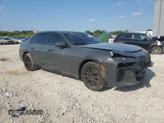 2023 BMW 7 Series 760i xDrive with VIN WBA33EJ09PCM54270, listed as a Copart auction lot 56201195 with 39,708 mi miles and Salvage title. Bid and sale history available at DreamBid. Image 4.