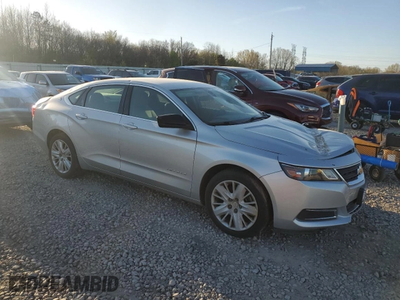 2015 Chevrolet Impala LS with VIN 2G11Z5SLXF9242980, listed as a Copart auction lot 50180015 with 152,762 mi miles and Salvage Title. Bid and sale history available at DreamBid. Image 4.