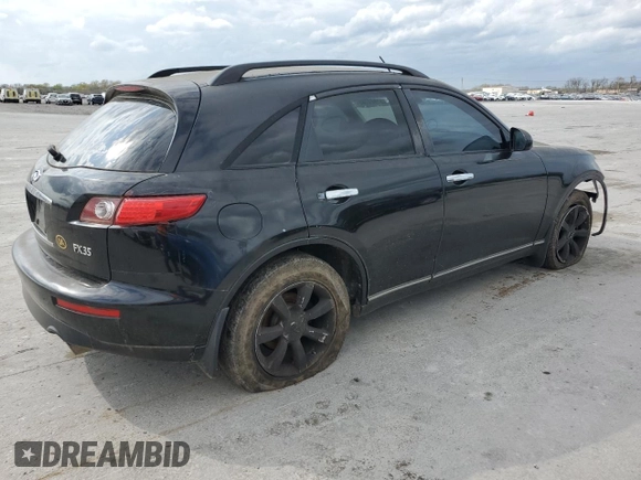 2005 Infiniti FX with VIN JNRAS08U25X103313, listed as a Copart auction lot 51827785 with 181,732 mi miles and Clean title. Bid and sale history available at DreamBid. Image 3.
