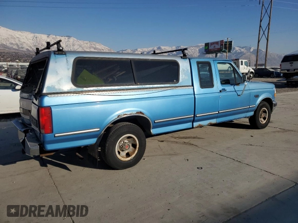 1993 Ford F-150 with VIN 1FTEX15N6PKB47692, listed as a Copart auction lot 43487355 with 129,417 mi miles and Salvage Title. Bid and sale history available at carsss.com. Image 3.