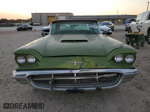1960 Ford Thunderbird with VIN 0Y71Y166846, listed as a Copart auction lot 80034714 with 74,470 mi miles and Salvage Title. Bid and sale history available at DreamBid. Image 5.